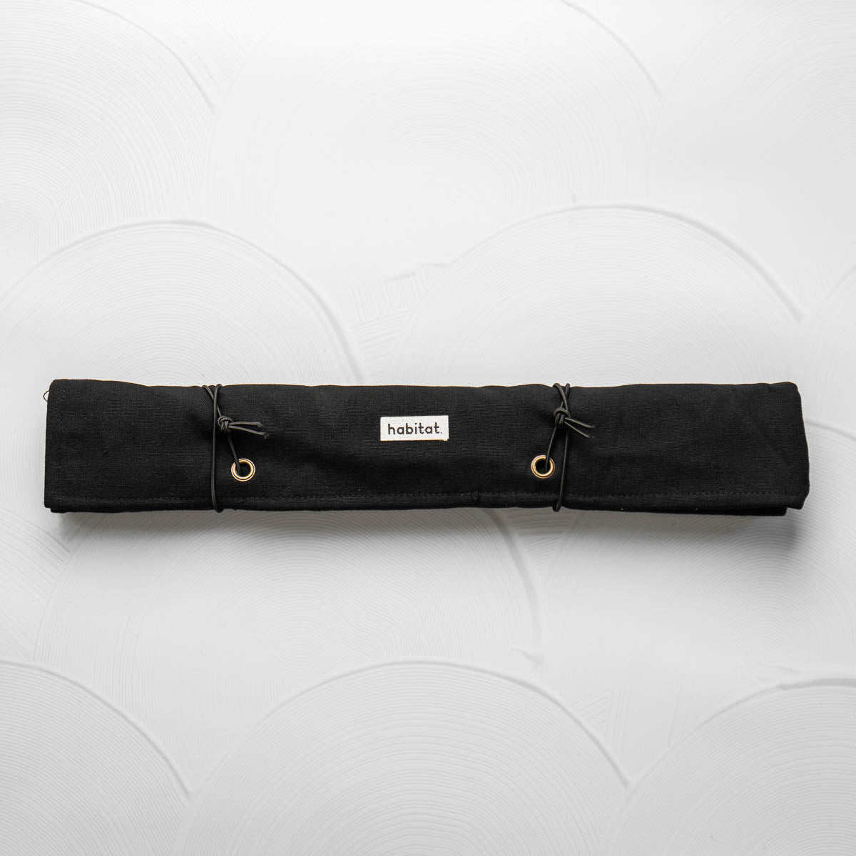 Habitat Canvas Knife Roll - 6 Slot - Black