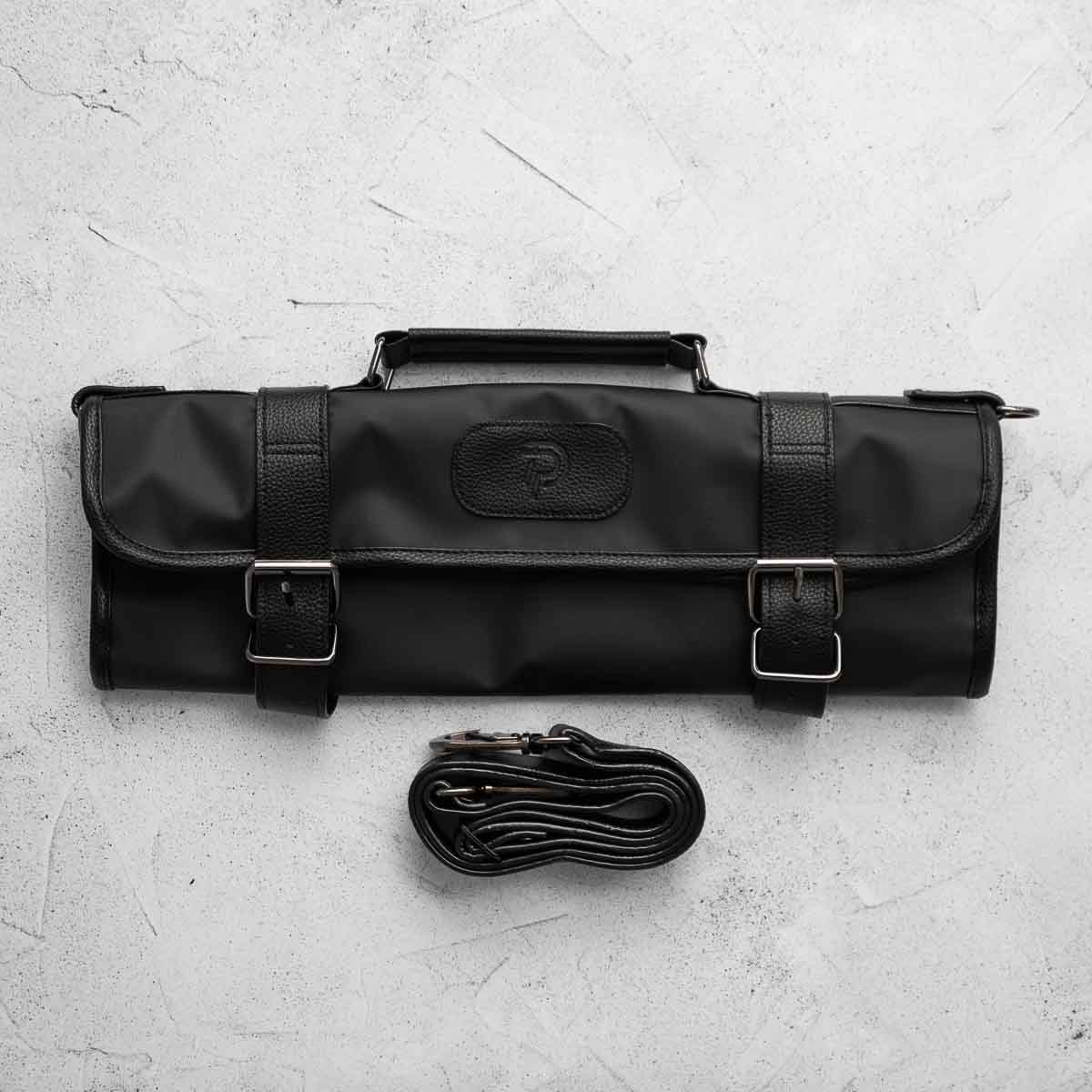 Porter 9 Pocket PVC Leather Trim Knife Roll